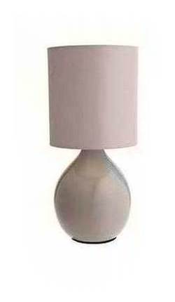 ColourMatch Round Ceramic Table Lamp - Cafe Mocha.